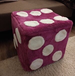 Plush Dice Stool